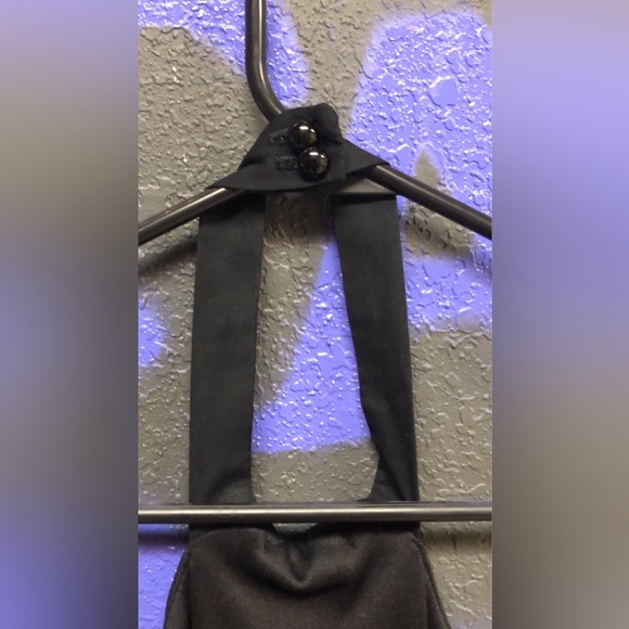 Solid Black No Shoulder Dress - Picture 5 of 6